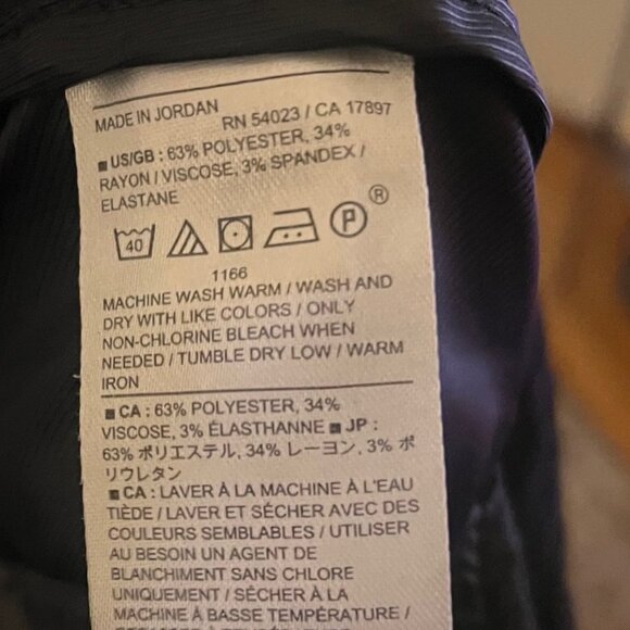 Banana Republic Hayden Tapered Pant, Black, size 16 - Picture 2 of 5